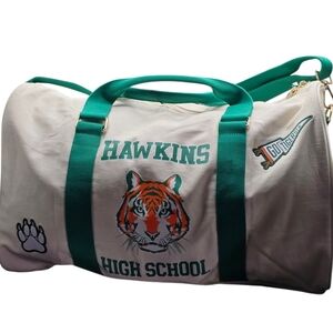 NWT Stranger Things Cakeworthy Hawkins High School Cotton Duffle Bag